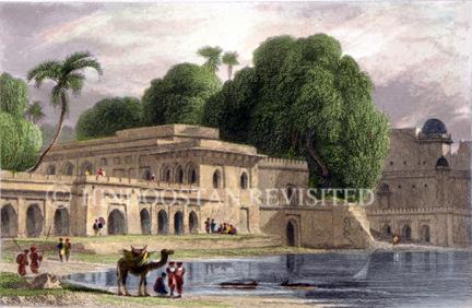 /data/Original Prints/Topography Views, City Views, Landscapes/DESERTED HOUSE OF PATAN CHIEFS AT OLD DELHI.jpg